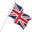 UK Flag Icon Representing UK Players